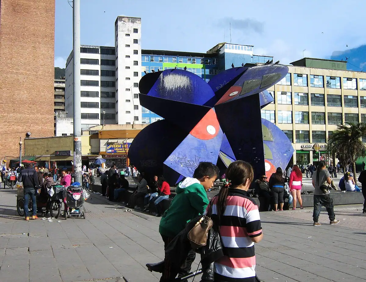 Plaza de San Victorino y La Mariposa (Bogotá)